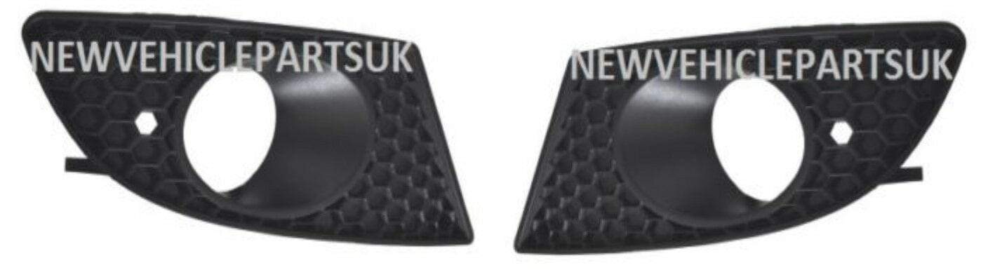 ST3002 Seat Leon 2005-2009 Front Bumper Fog Grille With Lamp Hole Pair Left & Right