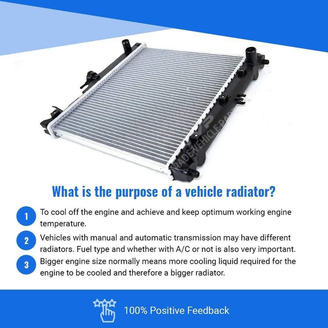 Fits Suzuki Jimny/Samurai 1998-2018 Radiator (1.3I 16V Petrol) ( Manual) (With/Without Ac) - image 3