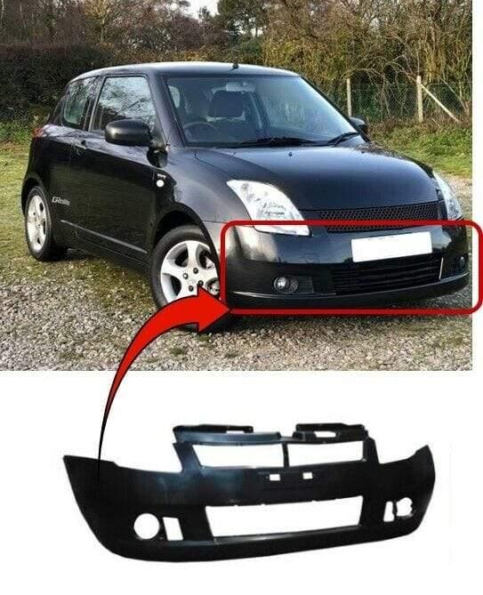 Fits Suzuki Swift 2005-2008 Front Bumper Mat Black No Pdc Or Washer Holes - image 2