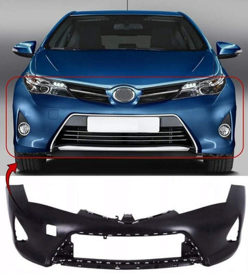Fits Toyota Auris 2013-2015 Front Bumper Black W/O Pdc - tradevehicleparts.co.uk