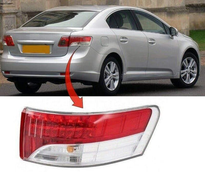 Fits Toyota Avensis Saloon 2009-2011 Rear Light Lamp Led Outer Section Driver Side - tradevehicleparts.co.uk