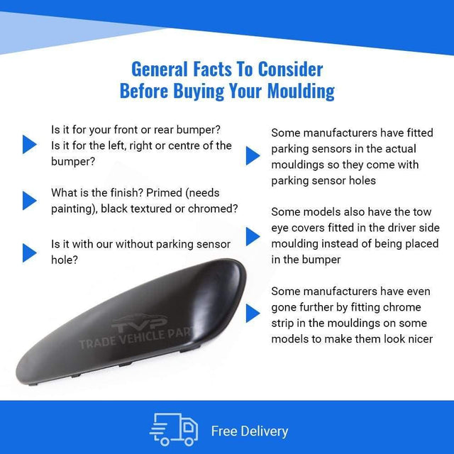 Fits Toyota Aygo 2005-2009 Front Bumper Moulding Passenger Side - image 5