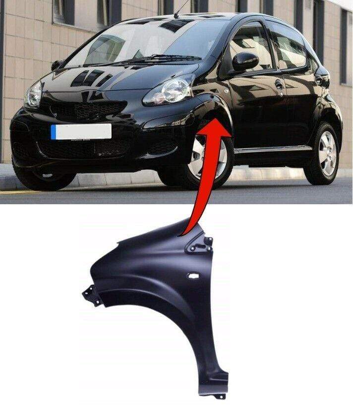 Toyota Aygo 2005-2014 Front Wing Primed Passenger Side