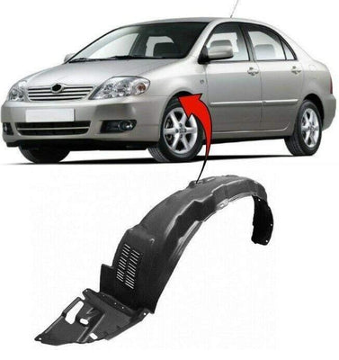 Fits Toyota Corolla 2002-2007 Front Wing Arch Liner Splash Guard Left  - tradevehicleparts.co.uk