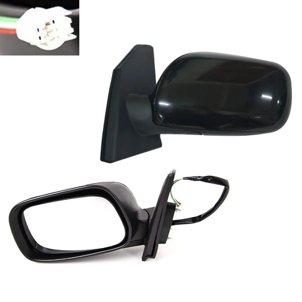 Fits Toyota Corolla 2002-2004 Door Wing Mirror Electric Mat Black Round Plug 3 Pin Passenger Side