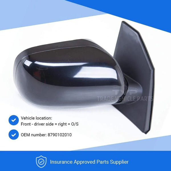 Fits Toyota Corolla 2002-2007 Door Wing Mirror Manual Black Driver Side