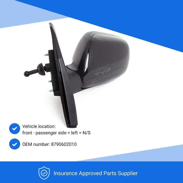 Fits Toyota Corolla 2002-2007 Door Wing Mirror Manual Black Passenger Side - image 3