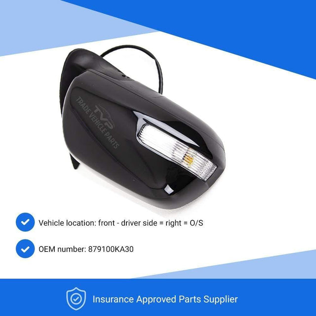 Fits Toyota Hilux 2012-2015 Door Wing Mirror Electric Powerfold Textured Indicator Driver Side - image 3