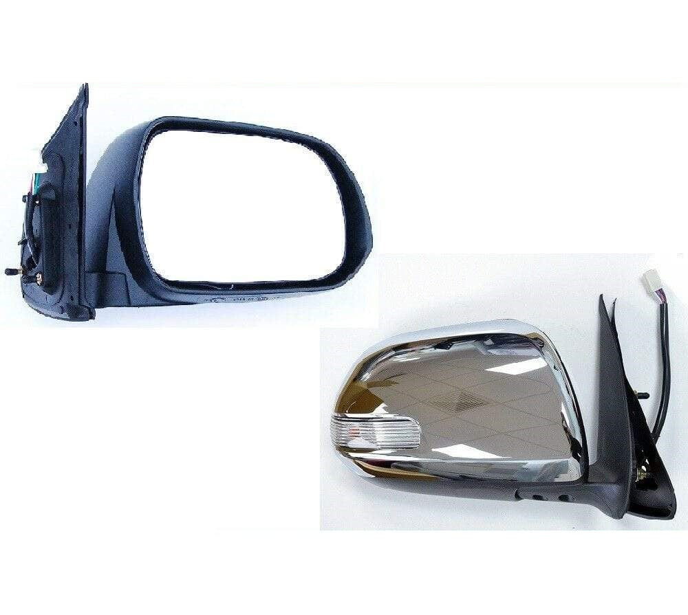 Toyota Hilux 2012-2016 Door Mirror Heated Electric Chrome With Indicator Driver Side