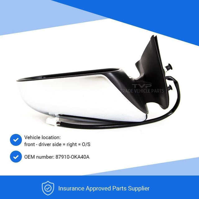 Fits Toyota Hilux 2012-2016 Door Wing Mirror Electric Power Fold Chrome Indicator Driver Side - image 3