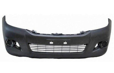 Fits Toyota Hilux 2012-2016 Front Bumper No Flare Holes With Grille Mat Dark Grey - tradevehicleparts.co.uk