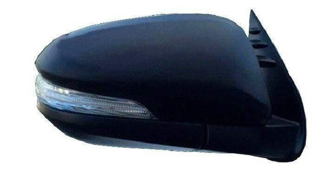 Fits Toyota Hilux 2016- Door Wing Mirror Electric W/Indicator Textured Cover Driver Side - image 2