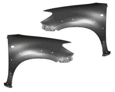Fits Toyota Hilux 4Wd 2005-2011 Front Wing Primeds With Side Lamp Hole & Moulding Hole Left & Right Pair - tradevehicleparts.co.uk