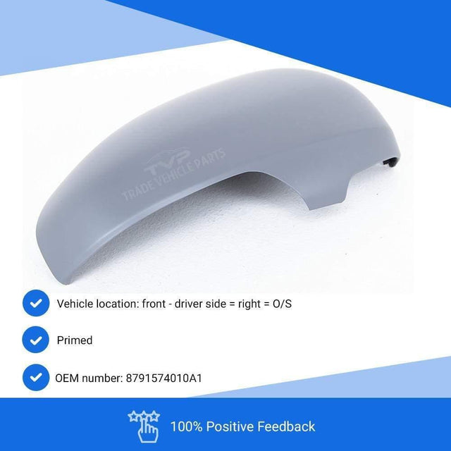 Fits Toyota Iq 2009-2014 Door Wing Mirror Cover Primed Driver Side - image 3