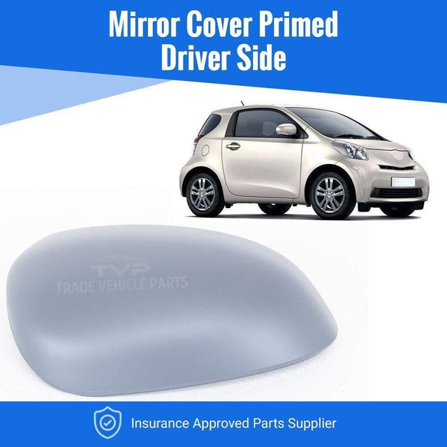 Fits Toyota Iq 2009-2014 Door Wing Mirror Cover Primed Driver Side - image 2