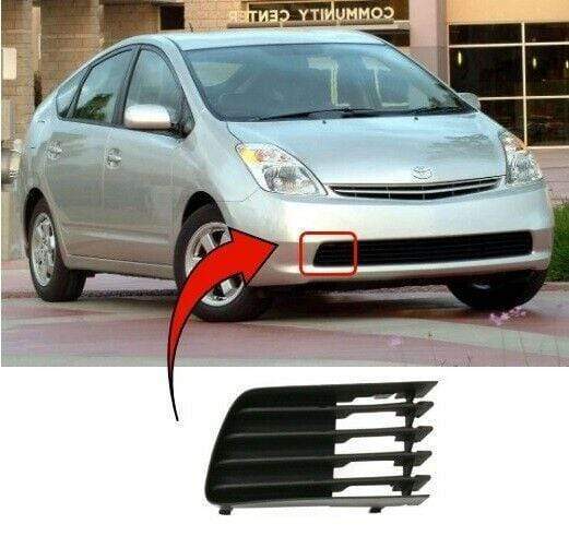 Toyota Prius 2003-2009 Front Bumper Fog Grille Without Fog Hole Driver Side