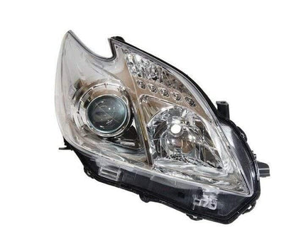 Fits Toyota Prius 2012-2016 Headlight Headlamp Halogen With Chrome Bezel Right Side - tradevehicleparts.co.uk