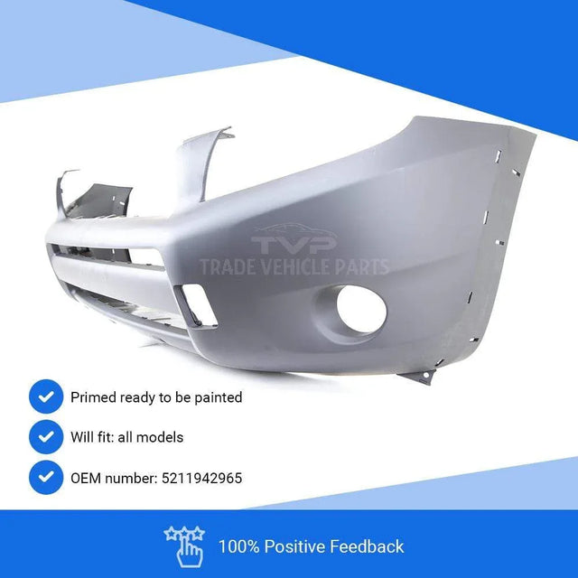 Fits Toyota Rav 4 2006-2009 Front Bumper With Round Fog Holes With Wing Extensions - image 2