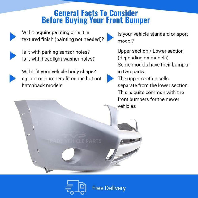 Fits Toyota Rav 4 2006-2009 Front Bumper With Round Fog Holes With Wing Extensions - image 3