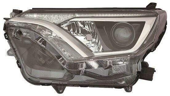 Fits Toyota Rav-4 2016-2019 Headlight Headlamp W/Electric Leveler W/Led Drl Black Type Passenger Side - image 2