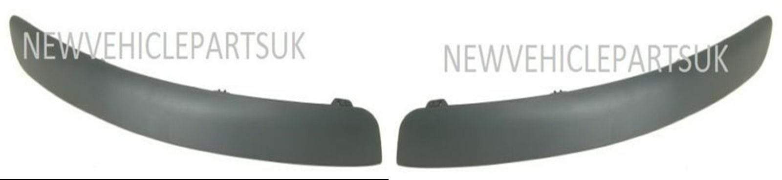 Toyota Yaris 2003-2005 Front Bumper Moulding Mat-Black Pair Left & Right