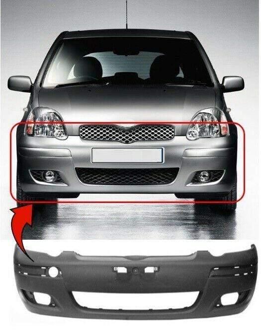Fits Toyota Yaris 2003-2005 Front Bumper Primed No Pdc Or Washer Holes - image 2