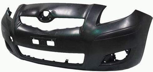 Fits Toyota Yaris 2009-2011 Front Bumper No Pdc Or Washer Holes Black - image 2