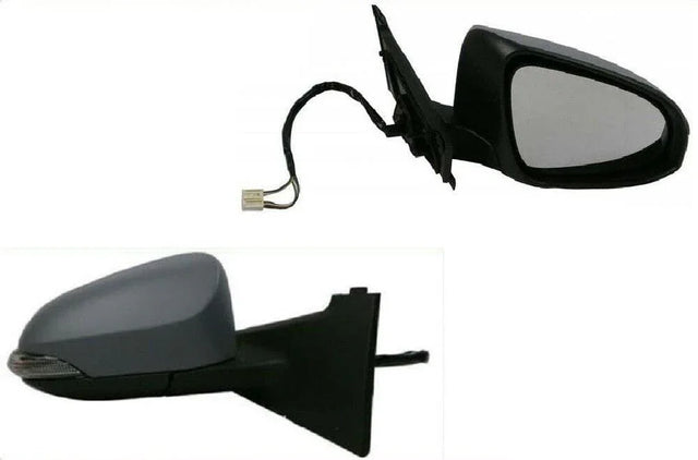Fits Toyota Yaris 2011- 2017 Door Wing Mirror Heated Electric Primed W/Indicator Right - image 2
