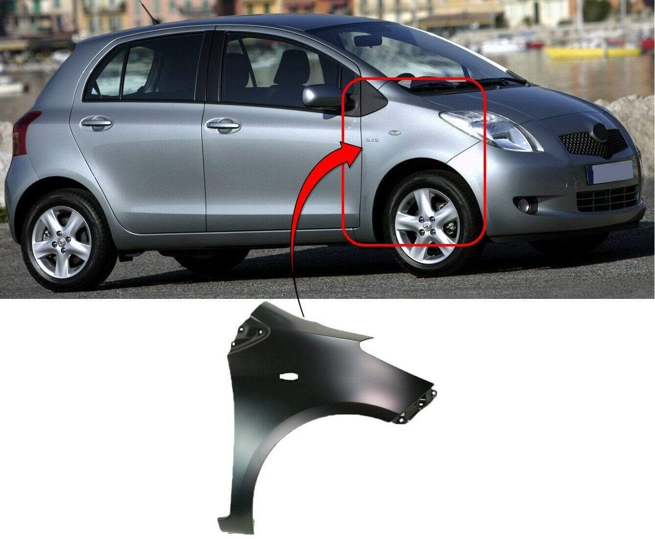 Toyota Yaris Hatchback 2006-2011 Front Wing Driver Side
