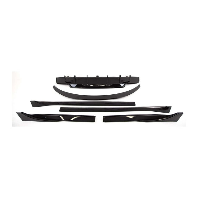 Fits Tesla Model 3 Aero Body Kit Front Splitter Rear Diffuser Spoiler Side Skirts Gloss Black - image 3