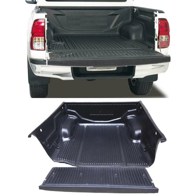 Fits Toyota Hilux MK8 Double Cab 2016- Over Rail Load Liner Bed Liner Black - tradevehicleparts.co.uk