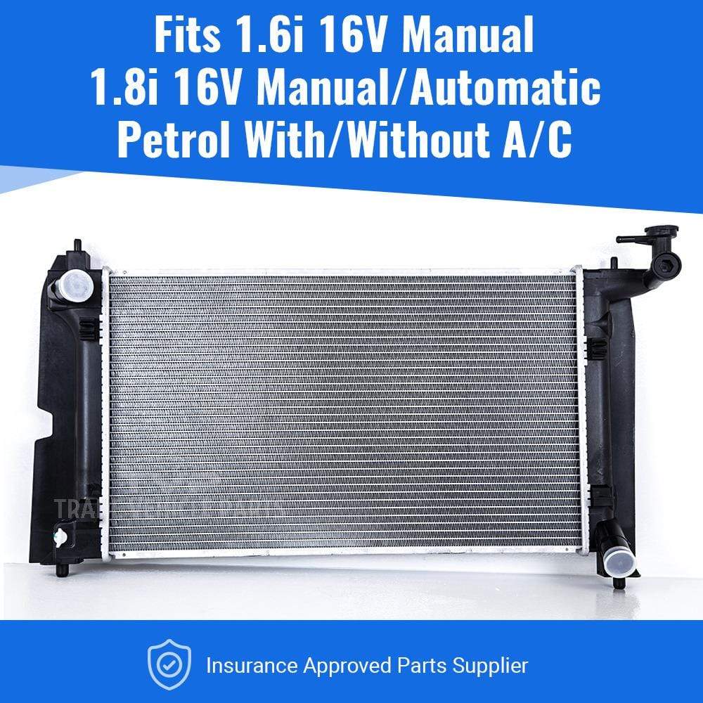 TY7004C Toyota Corolla Verso 2004-2009 Radiator (1.6I 16V Manual) (1.8I 16V Manual/Automatic) (Petrol) (With/Without Ac)