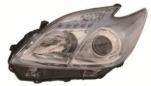 Fits Toyota Prius 2009-2012 Headlight Headlamp Halogen With Chrome Bezel Left Side - image 2