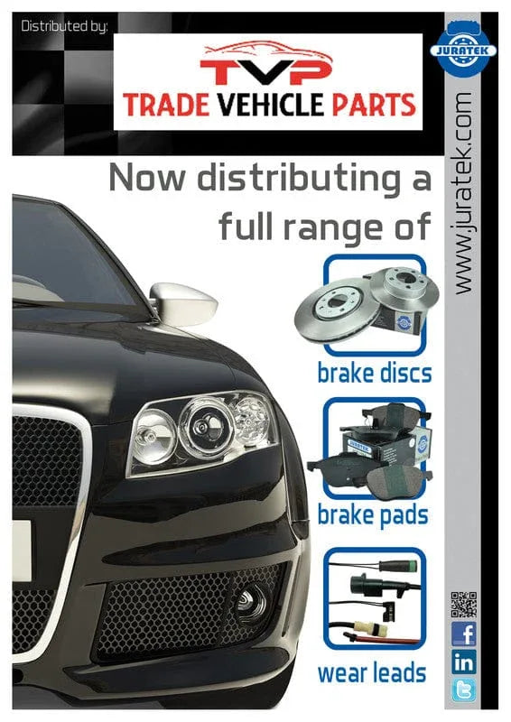 Juratek Brake Disc Front Vented VAU166 300mm - image 2