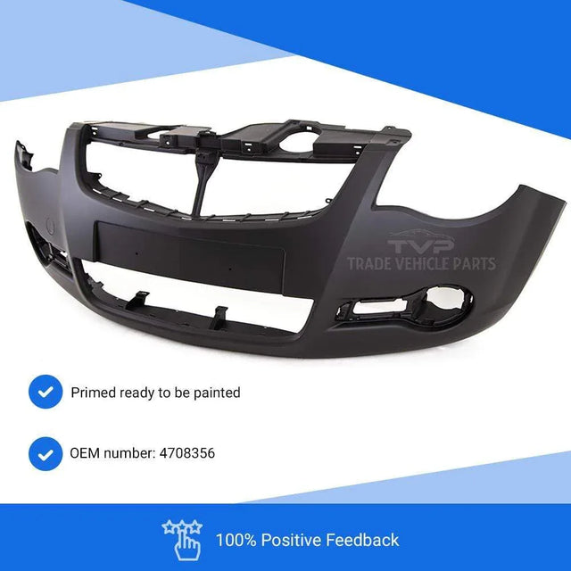 Fits Vauxhall Agila 2008-2015 Front Bumper Primed No Pdc Or Washer Holes - image 2