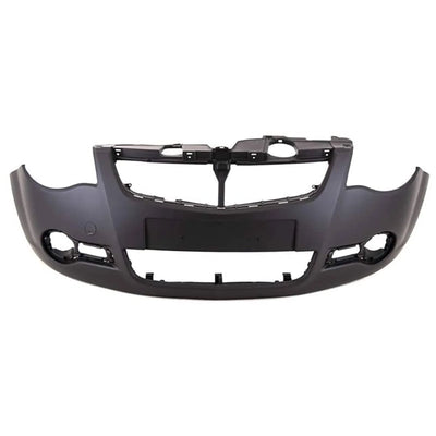Fits Vauxhall Agila 2008-2015 Front Bumper Primed No Pdc Or Washer Holes - tradevehicleparts.co.uk