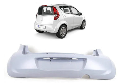 Fits Vauxhall Agila 2008-2015 Rear Bumper Primed - tradevehicleparts.co.uk
