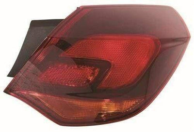 Fits Vauxhall Astra 5Dr Hatch 2010-2015 Rear Light Lamp Outer Section Black Right Side - tradevehicleparts.co.uk
