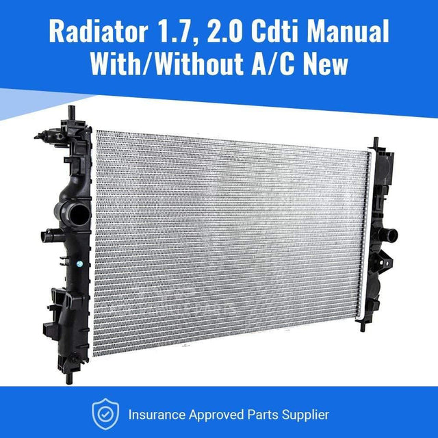 Fits Vauxhall Astra J 2010-2015 Radiator (1.7 Cdti, 2.0 Cdti)(Manual) (With/Without Ac) - image 2