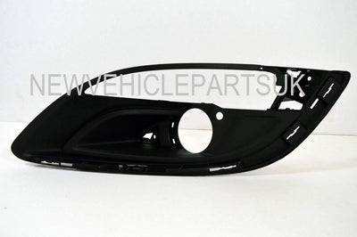 Fits Vauxhall Astra J 2012-2015 Front Bumper Fog Grille Wigh Fog Hole Passenger Side - tradevehicleparts.co.uk