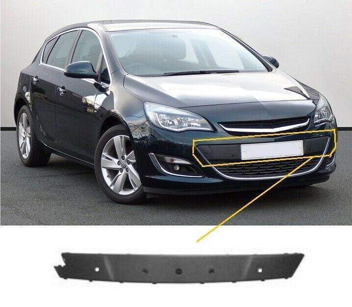 Vauxhall Astra J 2012-2015 Front Bumper Moulding Centre Section W/ Sensor Holes