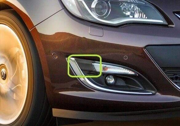 Fits Vauxhall Astra J 2012-2015 Front Bumper Outer Grille Moulding Upper Section Driver Side Black - image 3