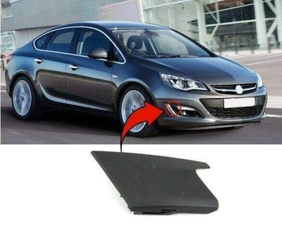 Fits Vauxhall Astra J 2012-2015 Front Bumper Outer Grille Moulding Upper Section Driver Side Black - tradevehicleparts.co.uk