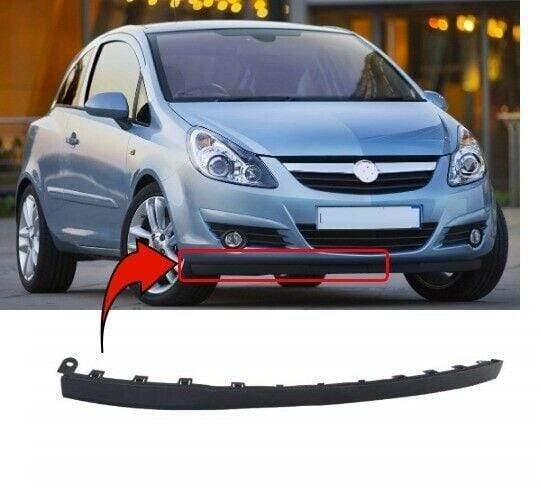 Fits Vauxhall Corsa 2006-2014 Front Bumper Spoiler Black Not Eco-Flex Or Limited Edition Models - image 2