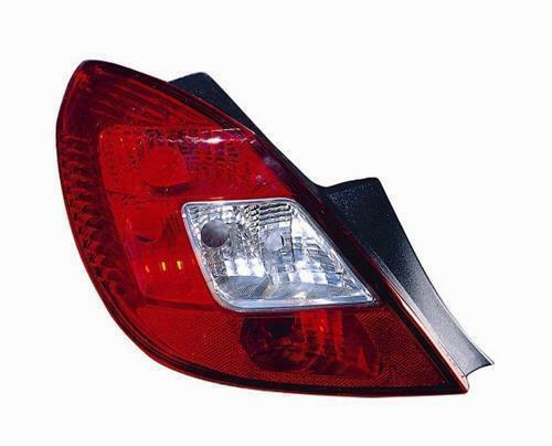 Vauxhall Corsa 5Dr 2006-2014 Rear Light Lamp Red And Clear Passenger Side