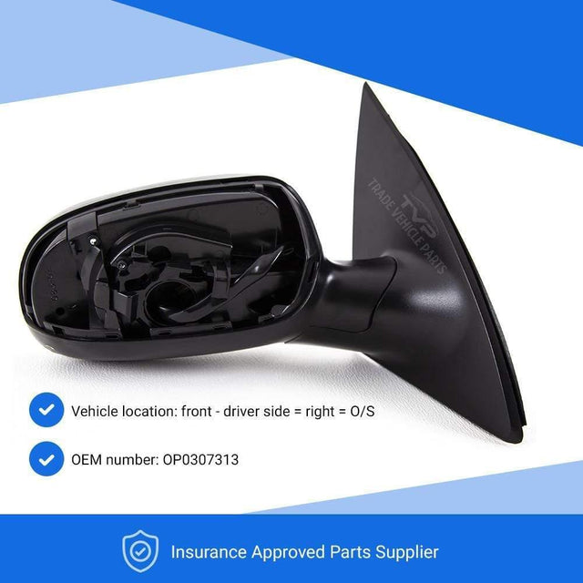 Fits Vauxhall Corsa C 2000-2006 Door Wing Mirror Heated Electric Primed Right Side - image 3