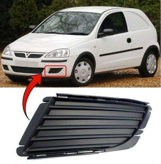 Vauxhall Corsa C 2003-2006 Front Bumper Fog Grille Passenger Side 