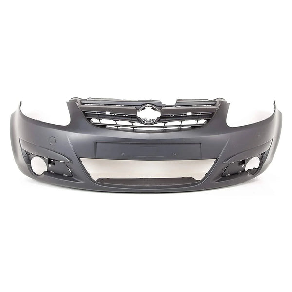 Fits Vauxhall Corsa D 3/5 Dr 2006-2011 Front Bumper Primed No PDC Or Washer Holes