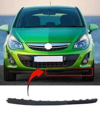 Fits Vauxhall Corsa D 2006-2014 Front Bumper Spoiler Trim Skirt Passenger Side - tradevehicleparts.co.uk