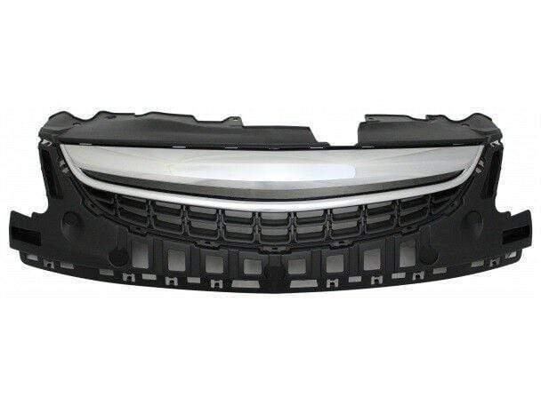 Fits Vauxhall Corsa D 2011-2014 Upper Centre Front Bumper Grille Chrome Badgless - image 2